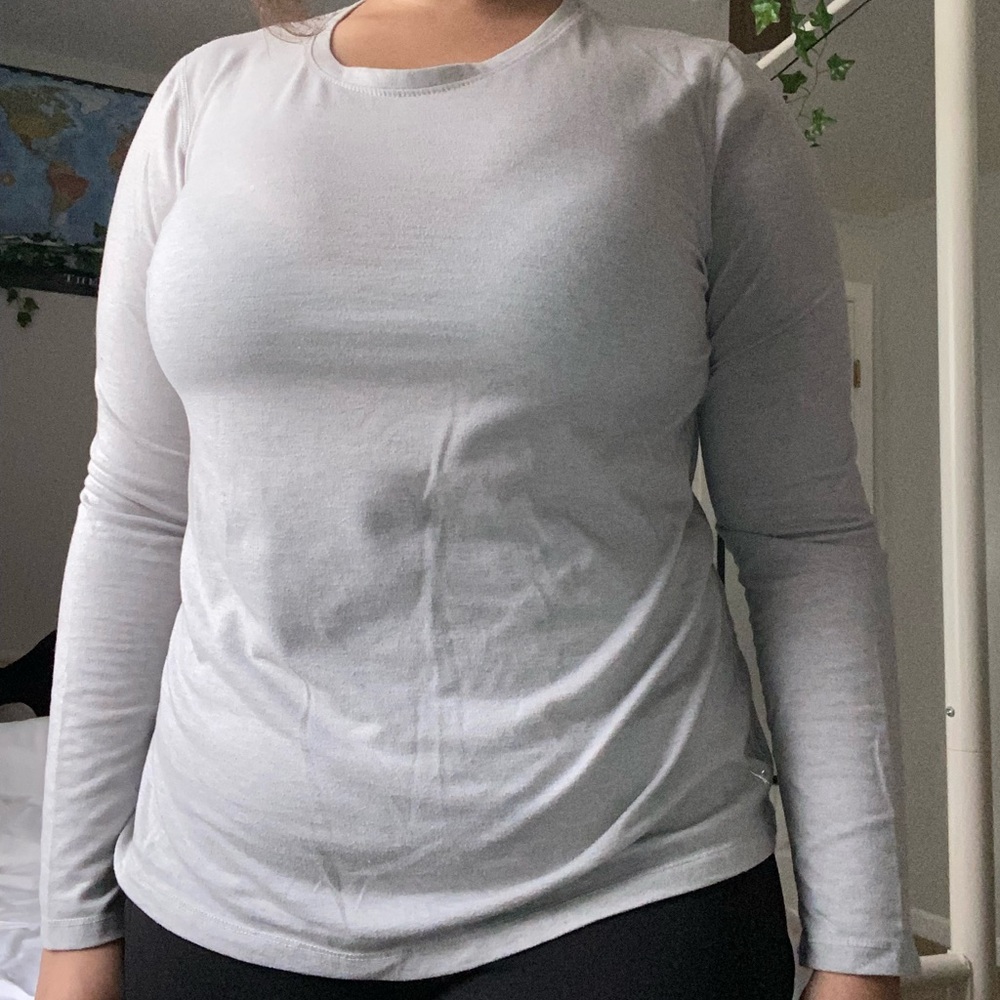 Grey Long Sleeve Tee